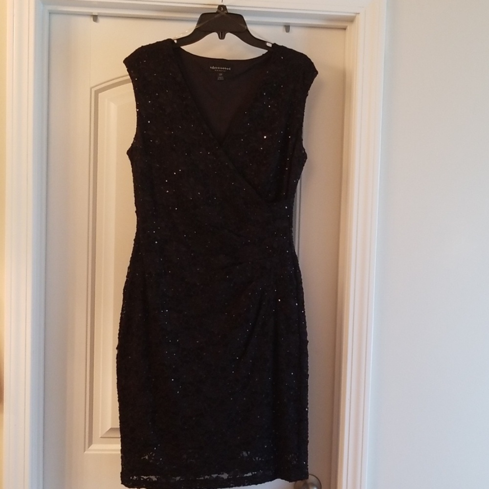 Black Sequin Cocktail Dress